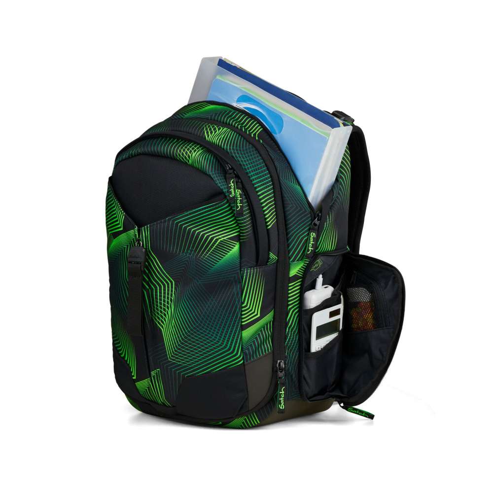 Satch Match Schulrucksack Seismic Green