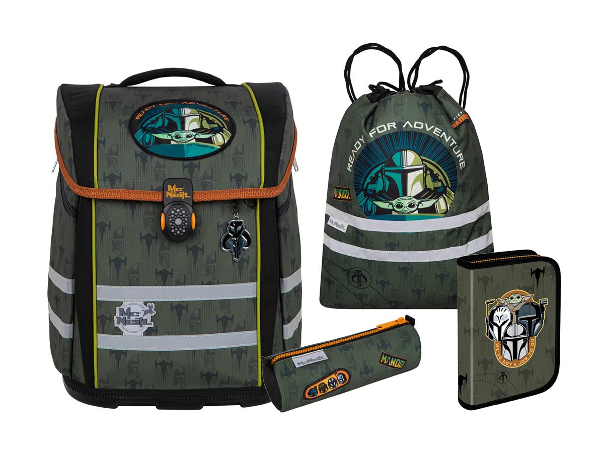 McNeill PERFECTO 5tlg. Schulranzenset Star Wars Mandalorian