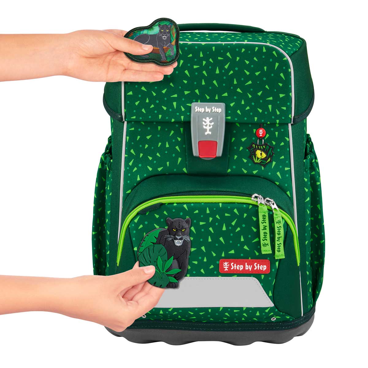 Step by Step Basis Schulranzenset 4tlg. Green Graphics