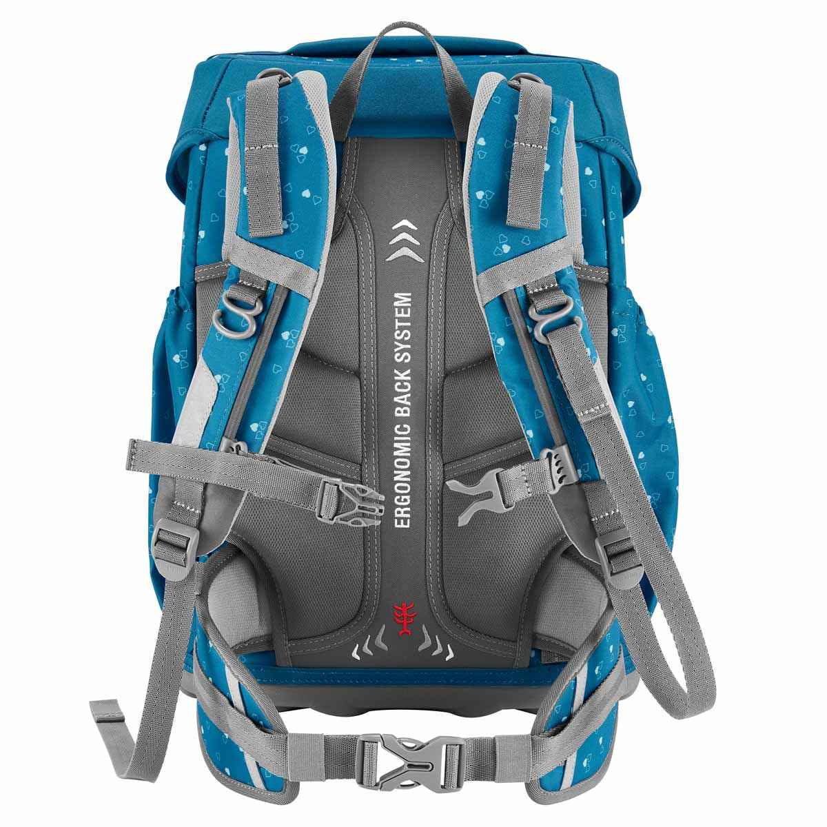 Step by Step Basis Schulranzenset 4tlg. Blue Hearts