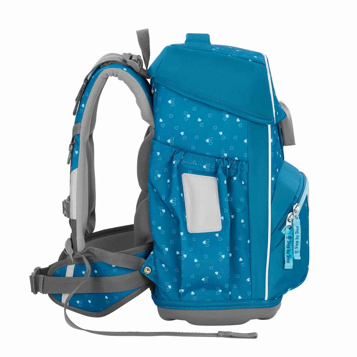 Step by Step Basis Schulranzenset 4tlg. Blue Hearts