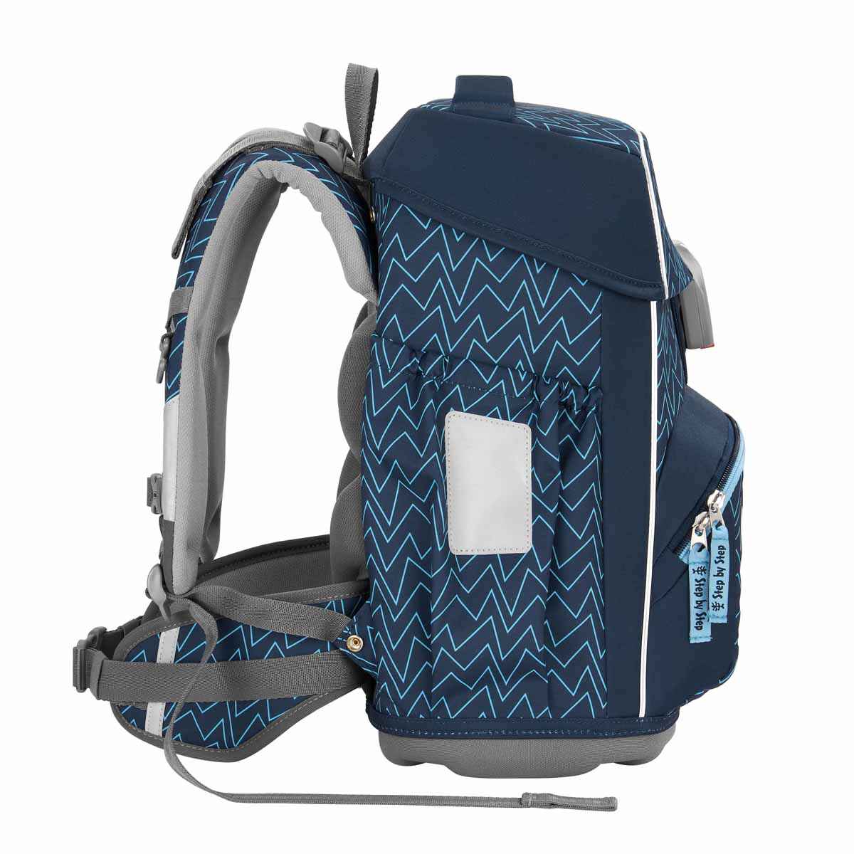 Step by Step Basis Schulranzenset 4tlg. Blue Lines