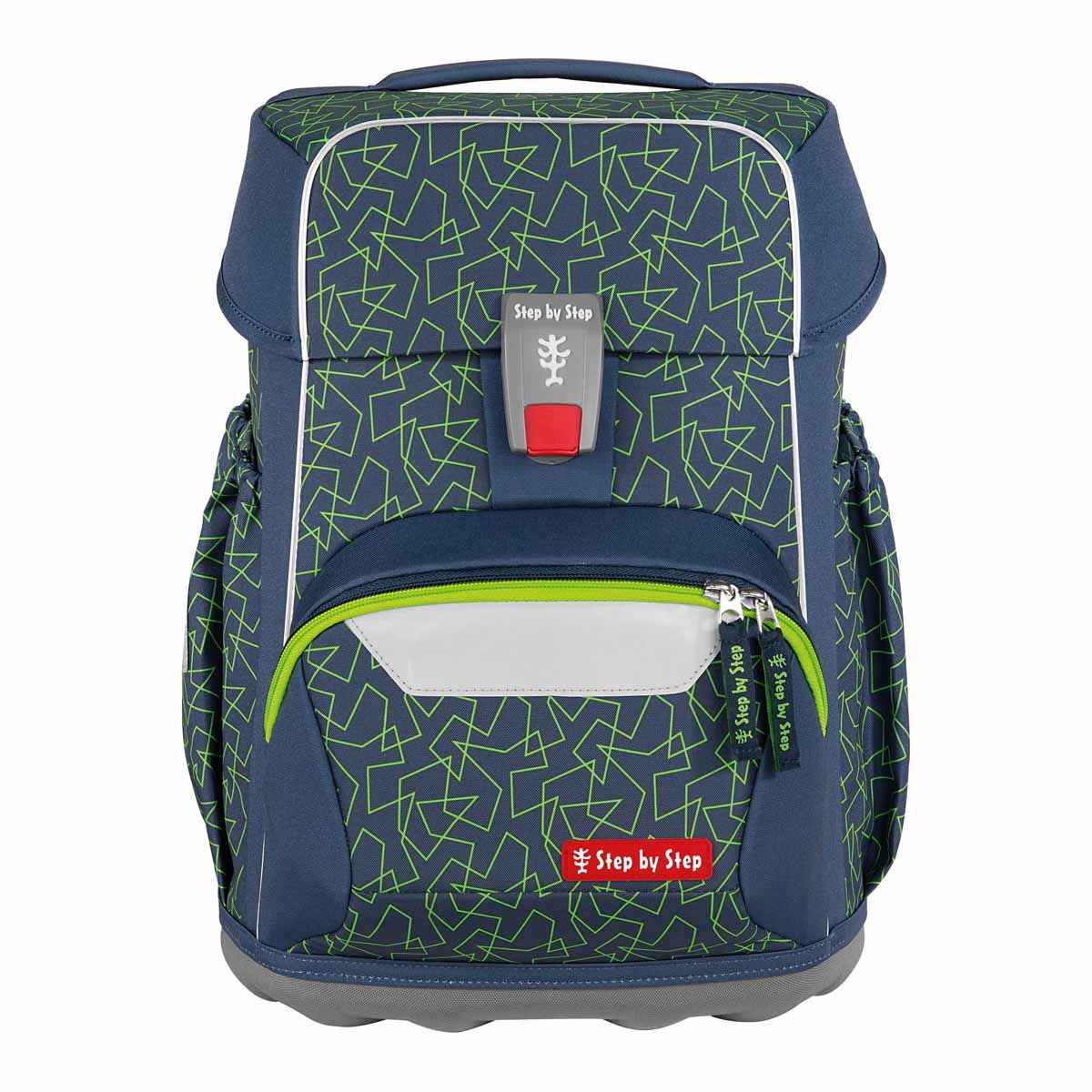 Step by Step Basis Schulranzenset 4tlg. Green Geometric