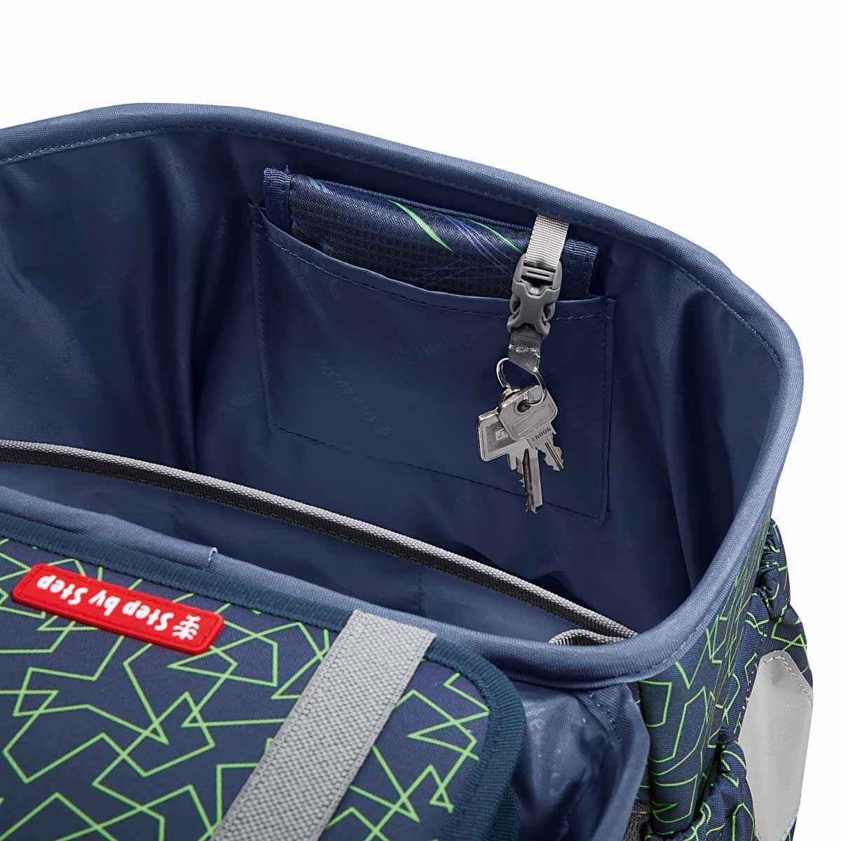 Step by Step Basis Schulranzenset 4tlg. Green Geometric