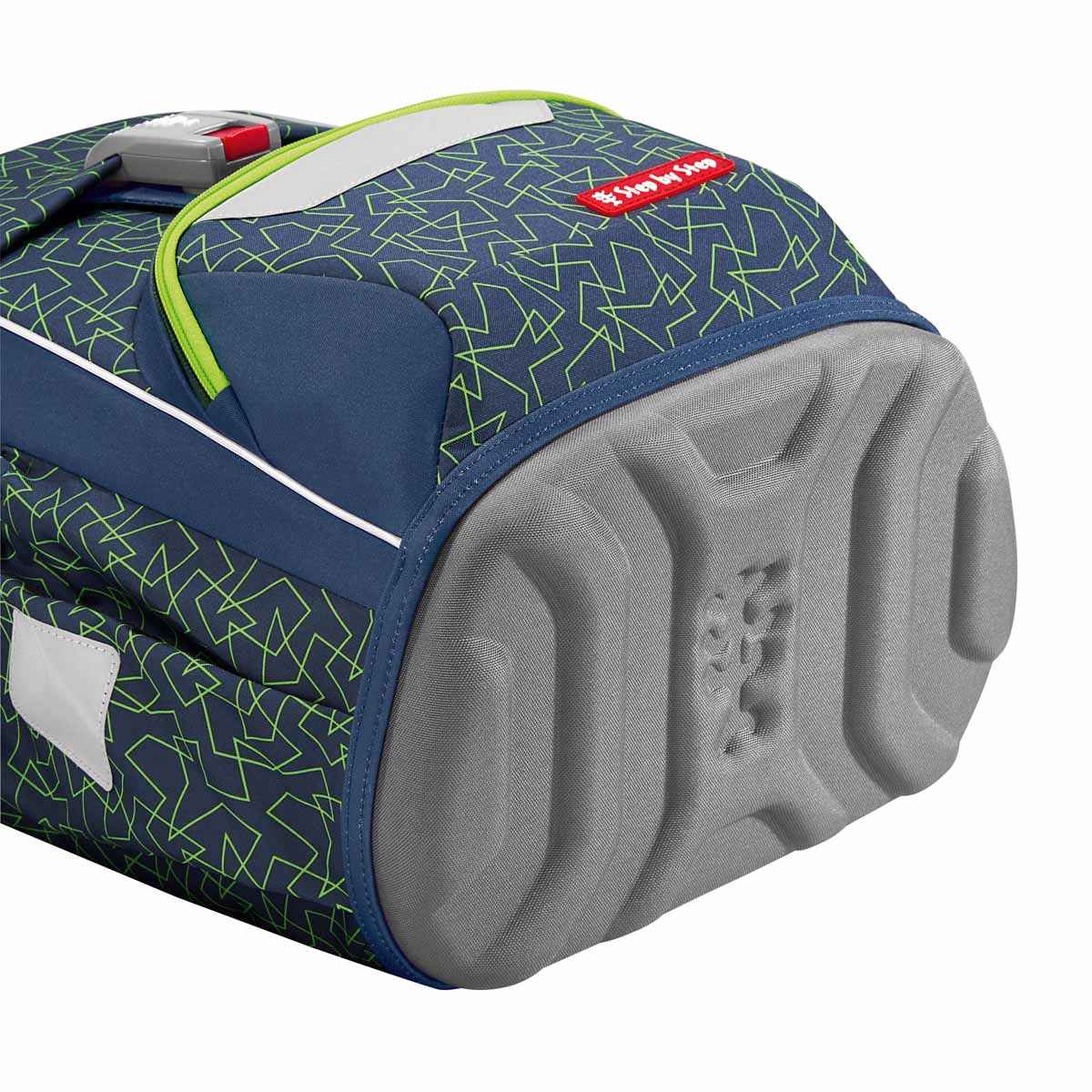 Step by Step Basis Schulranzenset 4tlg. Green Geometric