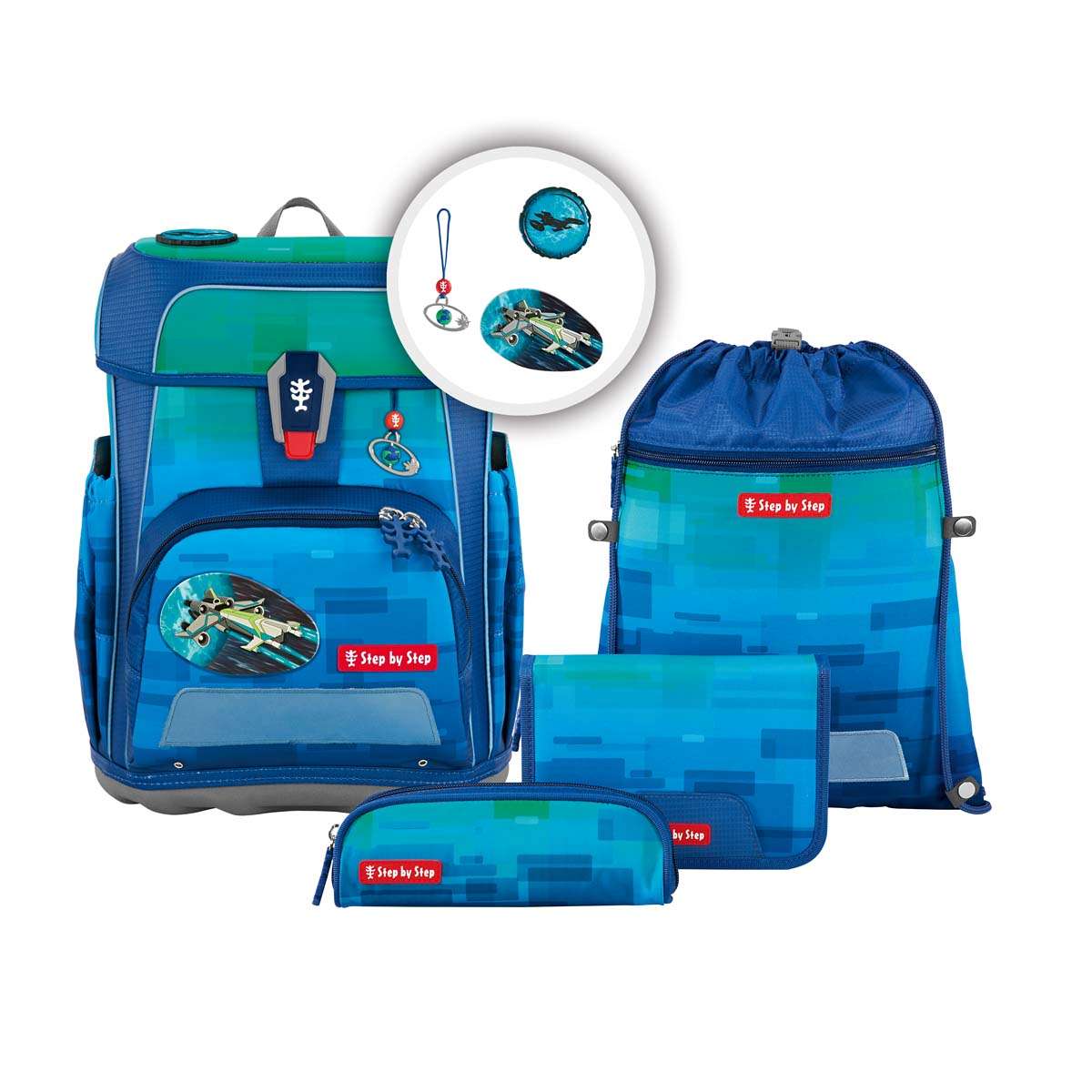 Step by Step Cloud OCEAN Schulranzenset 5tlg. Space Craft Spike