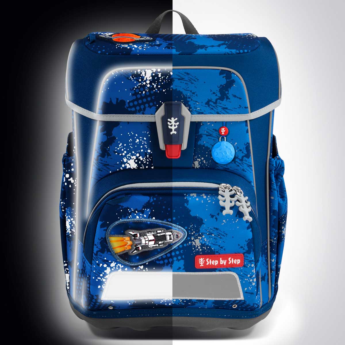 Step by Step Cloud Reflect Schulranzenset 5tlg. Rocket Novo