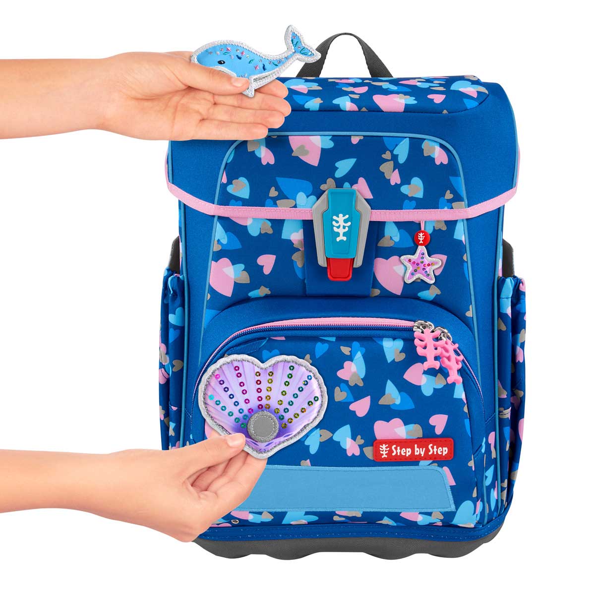 Step by Step Cloud Reflect Schulranzenset 5tlg. Seashell Pearl