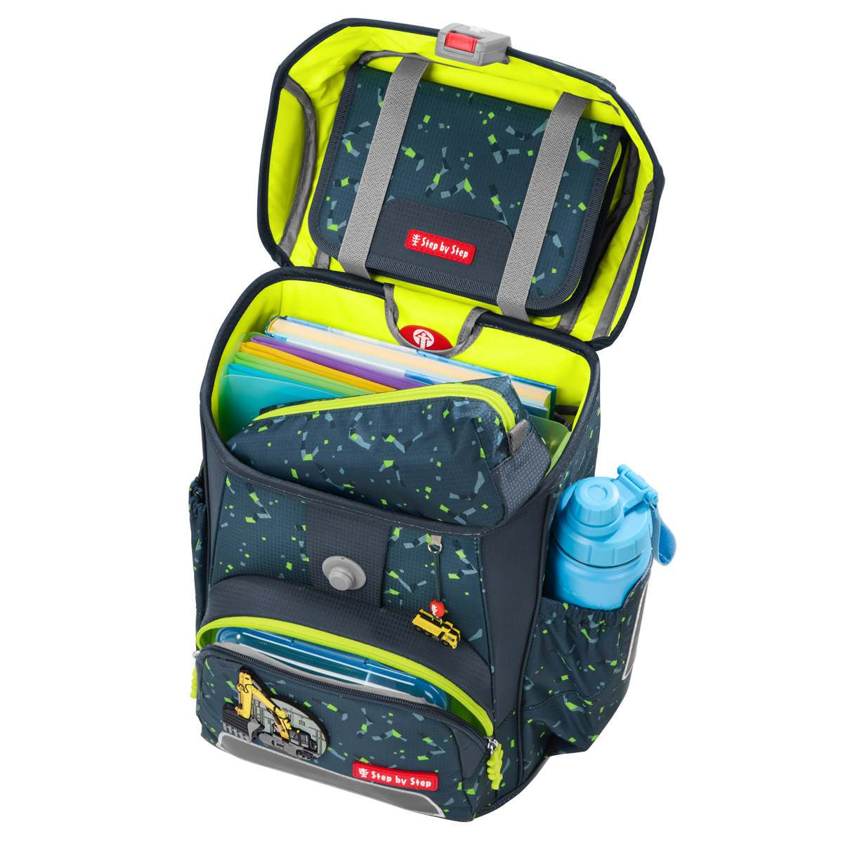 Step by Step Cloud Schulranzenset 5tlg. Bagger Rocco