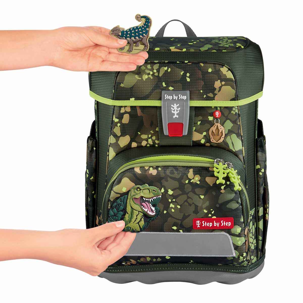 Step by Step Cloud Schulranzenset 5tlg. Dino Torex