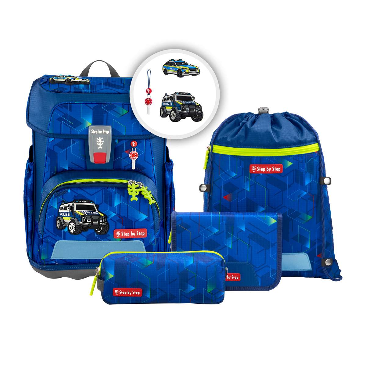 Step by Step Cloud Schulranzenset 5tlg. Police Truck Charly