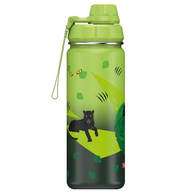 Step by Step Edelstahl Trinkflasche Black Cat