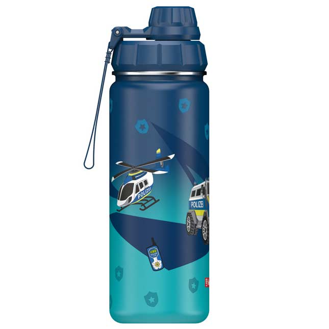 Step by Step Edelstahl Trinkflasche Police