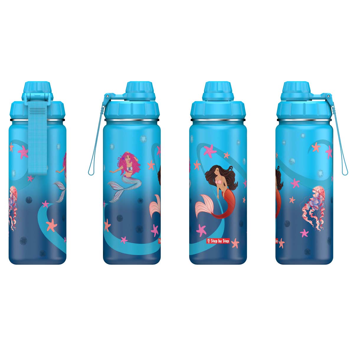 Step by Step Edelstahl Trinkflasche Sweet Mermaid