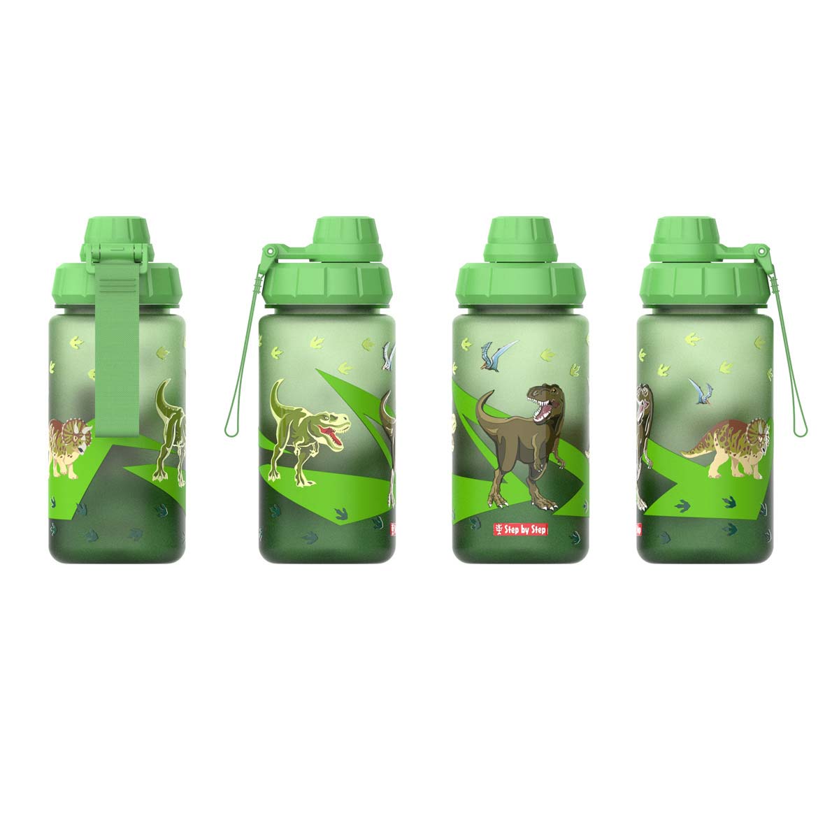Step by Step Trinkflasche Dino