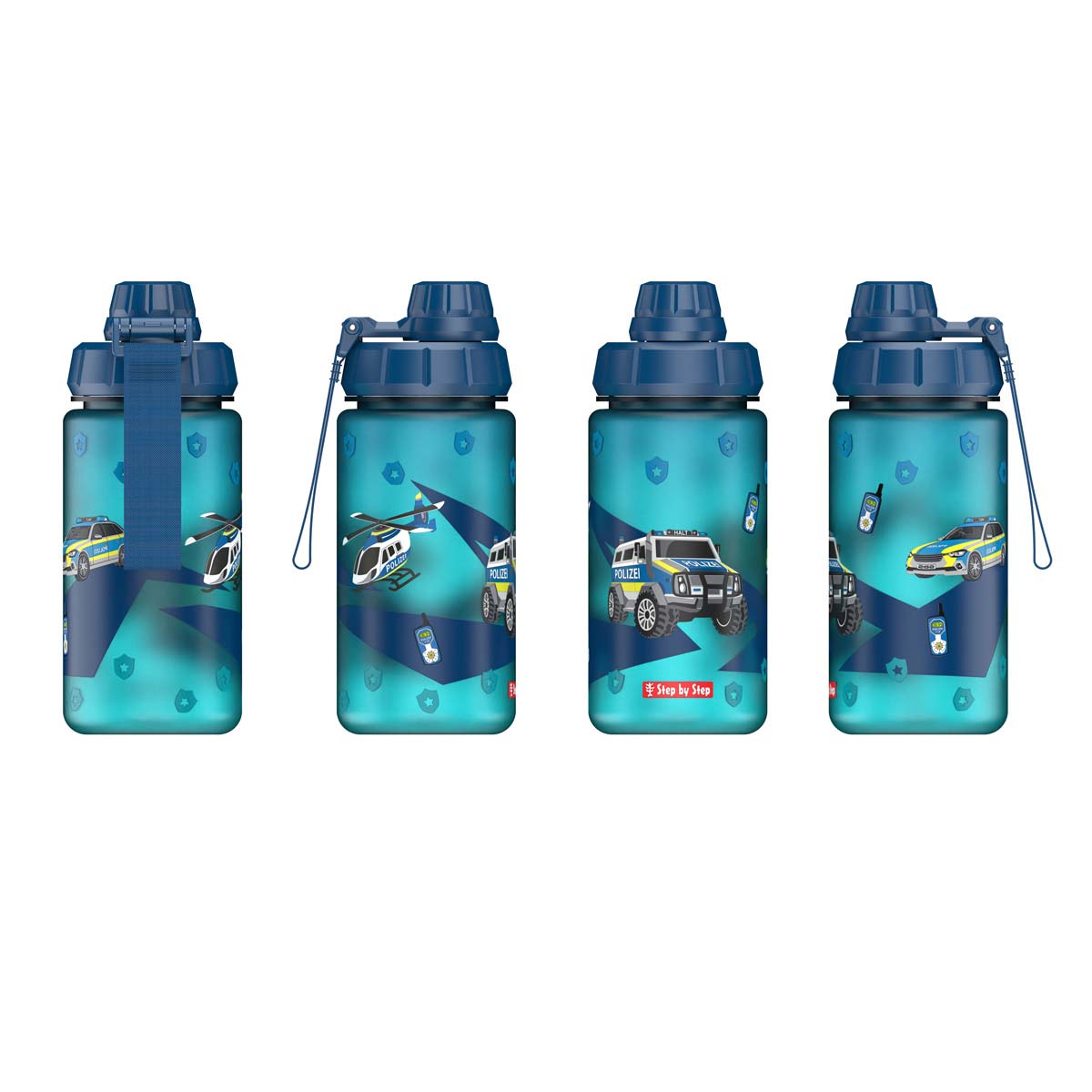 Step by Step Trinkflasche Police