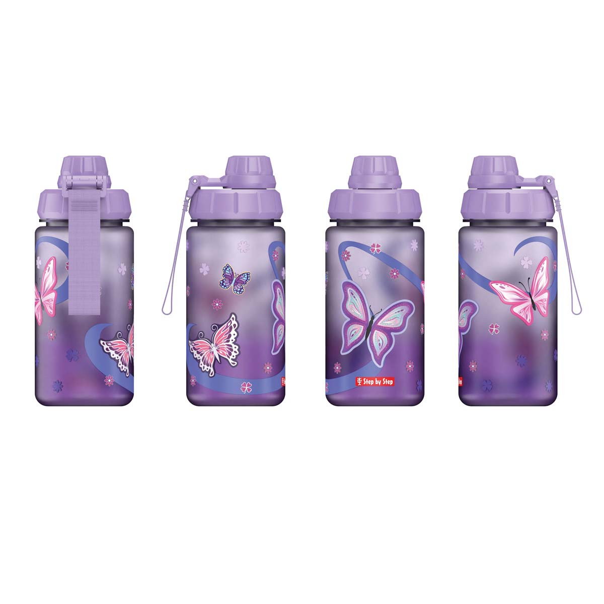 Step by Step Trinkflasche Sweet Butterfly