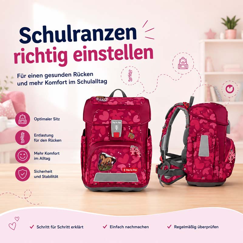 Schulranzen einstellen – Schritt für Schritt erklärt