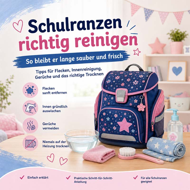 Schulranzen richtig reinigen
