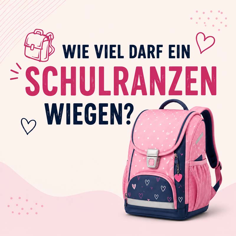 Wie viel darf ein Schulranzen wiegen?