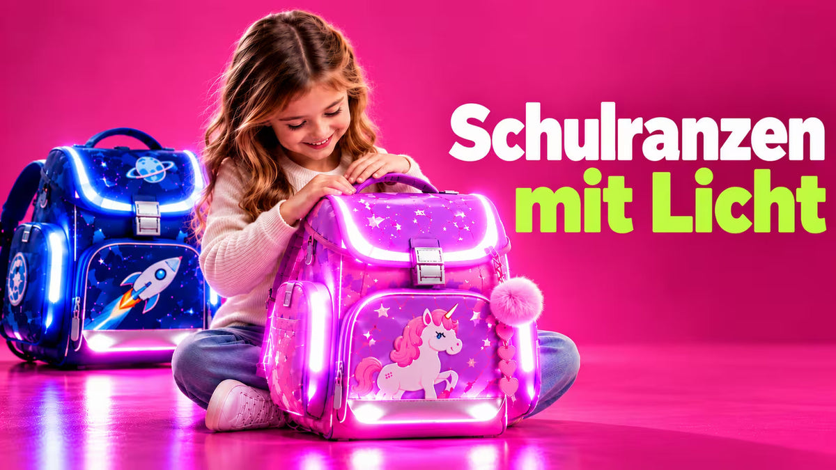 Schulranzen mit Licht