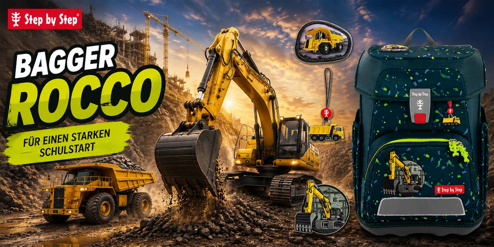 Step by Step Bagger Rocco