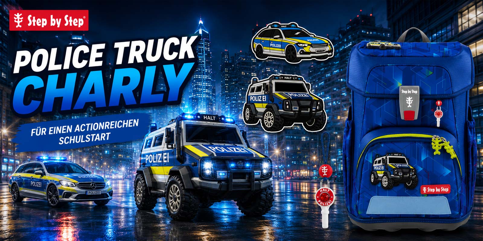 Step by Step Police Truck Charly