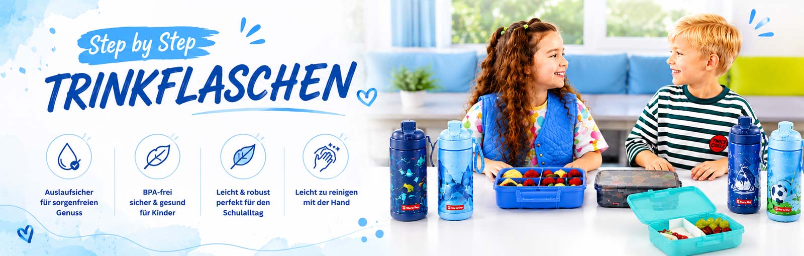 Step by Step Trinkflaschen