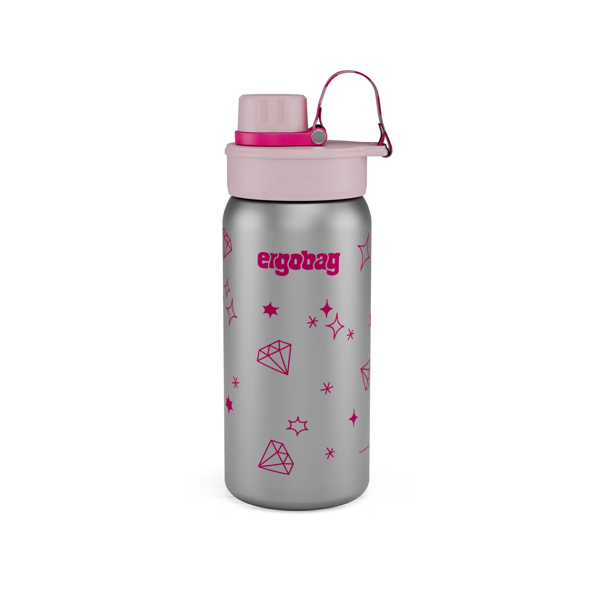 Ergobag Edelstahl Trinkflasche Glitzer