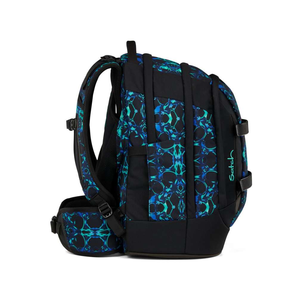 Satch Pack Schulrucksack Caleido Blue