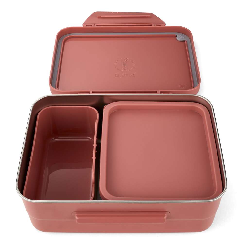 Satch Edelstahl Lunchbox Brotzeitbox Set 3 tlg. Nordic Coral