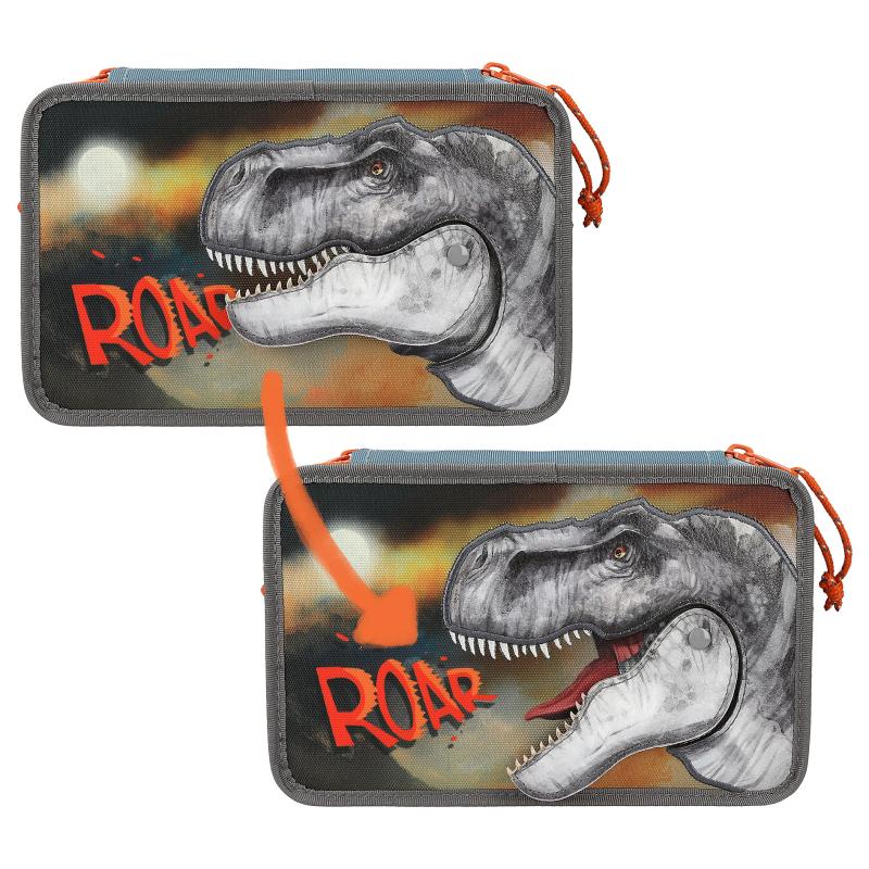 3-fach Federmäppchen Dino World Roar