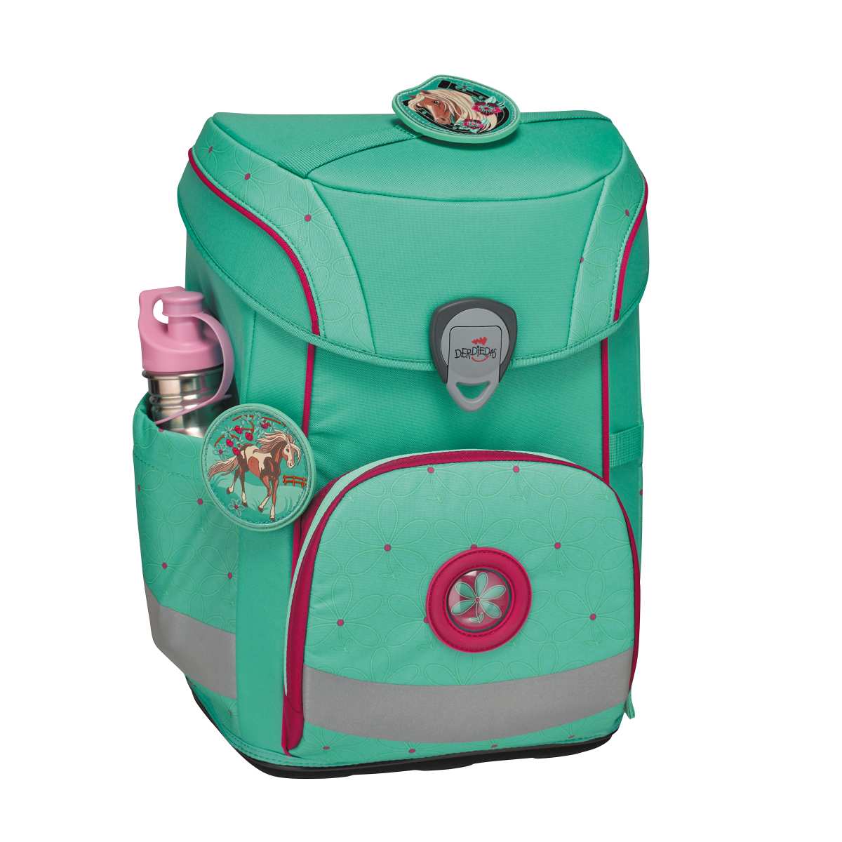 DerDieDas ErgoFlex EASY Peppermint Pony Schulranzen-Set 5tlg.
