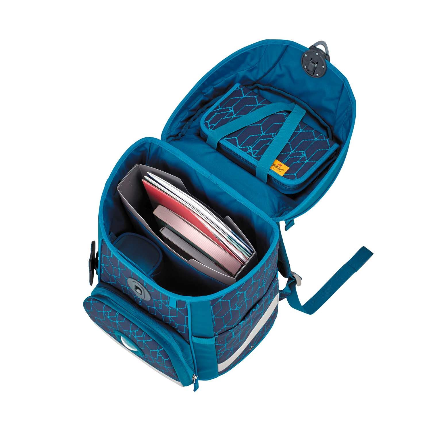 DerDieDas ErgoFlex EASY Blue Speed Schulranzen-Set 5tlg.