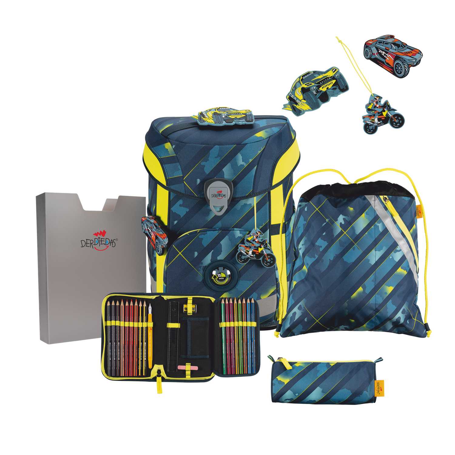 DerDieDas ErgoFlex EASY Speed Challenge Schulranzen-Set 5tlg.