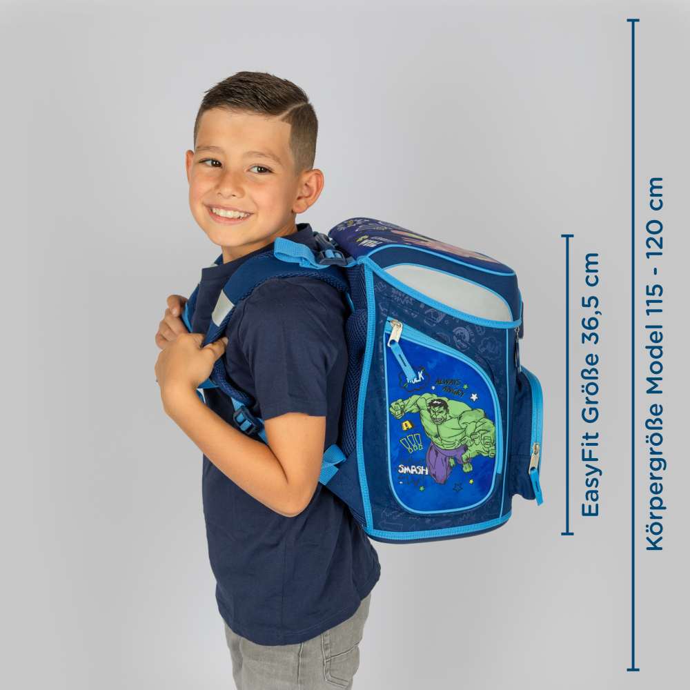 Scooli EasyFit Schulranzen Set 5tlg. Marvel Avengers