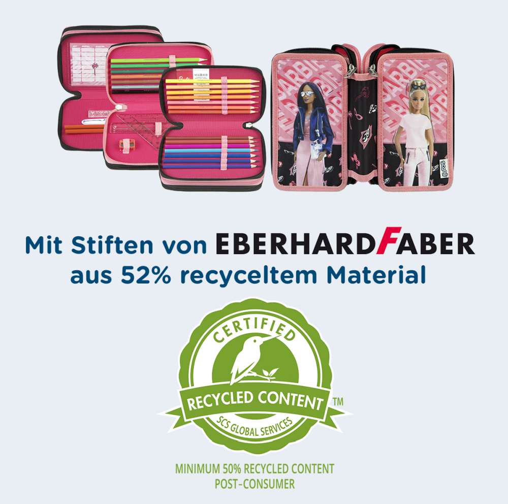Scooli 3-fach Federmäppchen Barbie