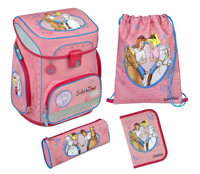Scooli EasyFit Schulranzen Set 5tlg. Bibi & Tina