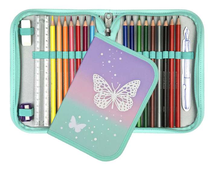 Scooli EasyFit Schulranzen Set 5tlg. Butterfly Wishes
