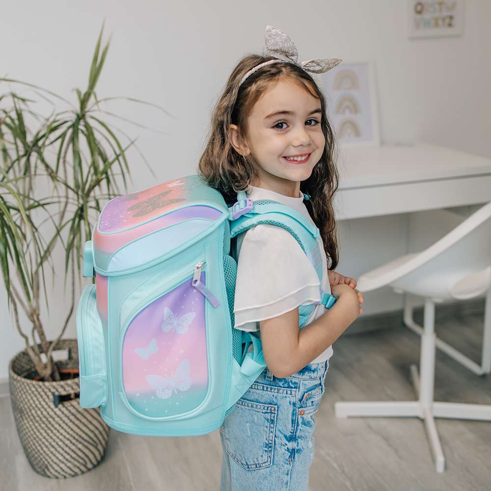 Scooli EasyFit Schulranzen Set 5tlg. Butterfly Wishes