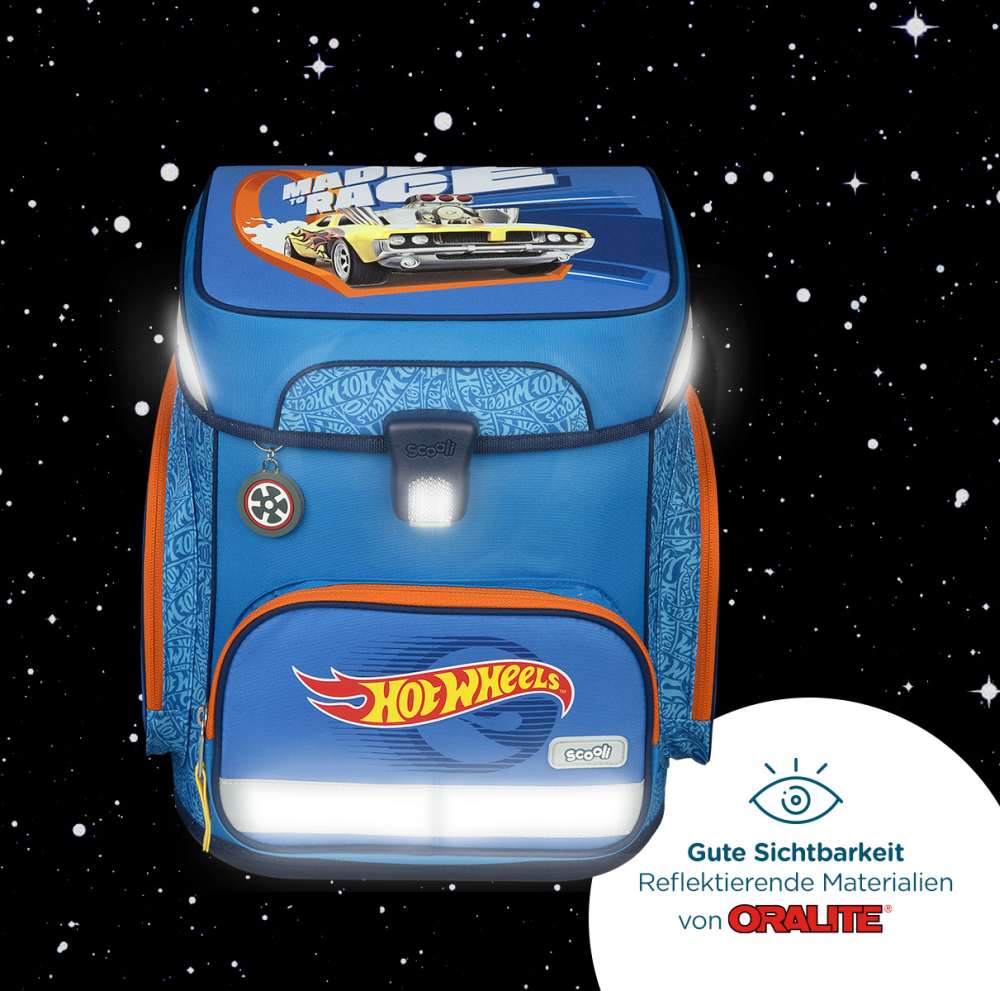 Scooli EasyFit Schulranzen Set 5tlg. Hot Wheels
