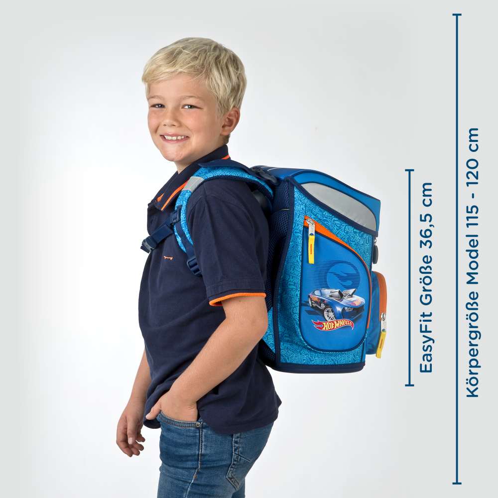 Scooli EasyFit Schulranzen Set 5tlg. Hot Wheels