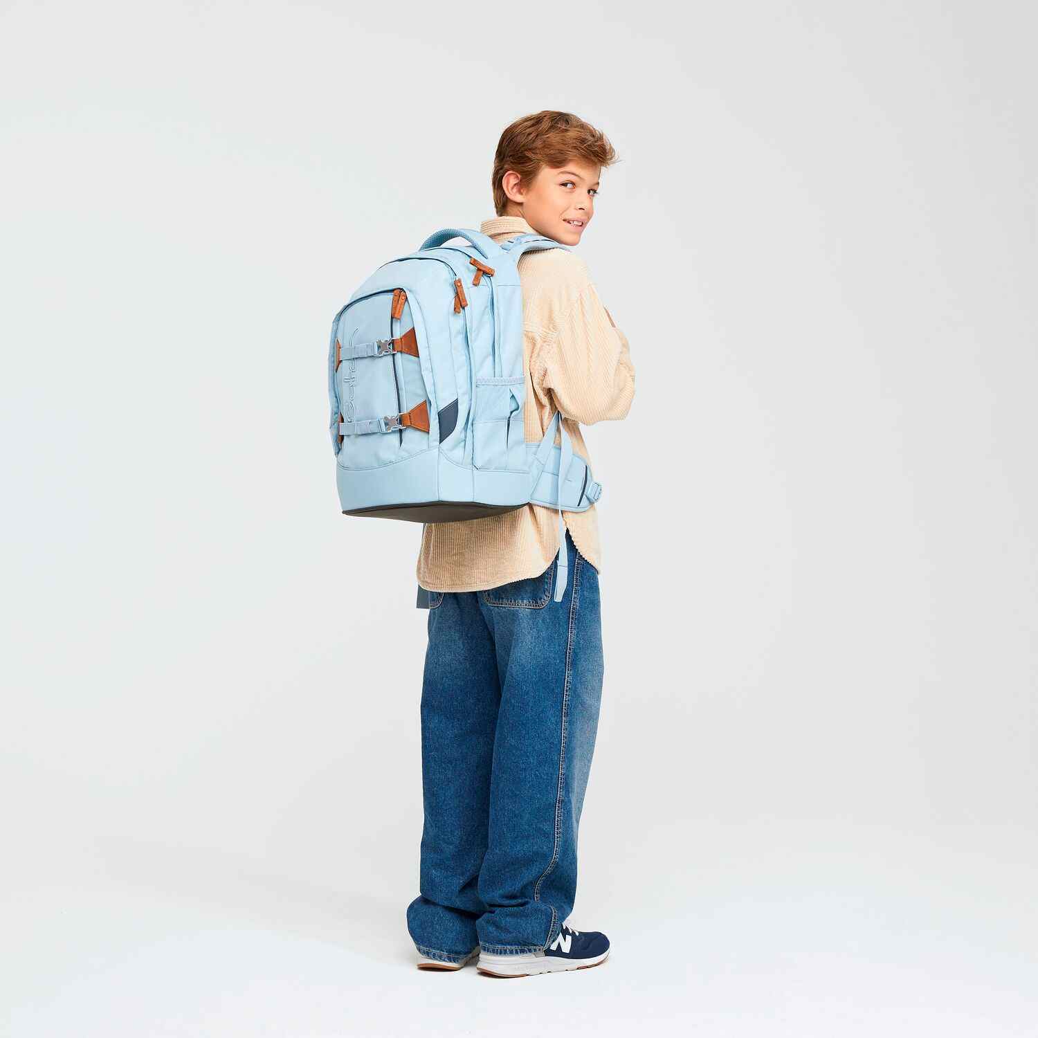 Satch Pack Schulrucksack Nordic Ice Blue
