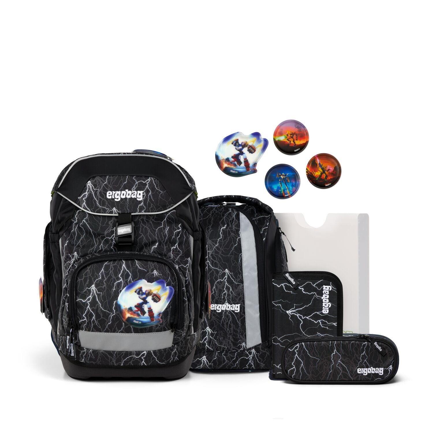 Ergobag Pack Schulrucksack Set 6-teilig Super ReflektBär 2026