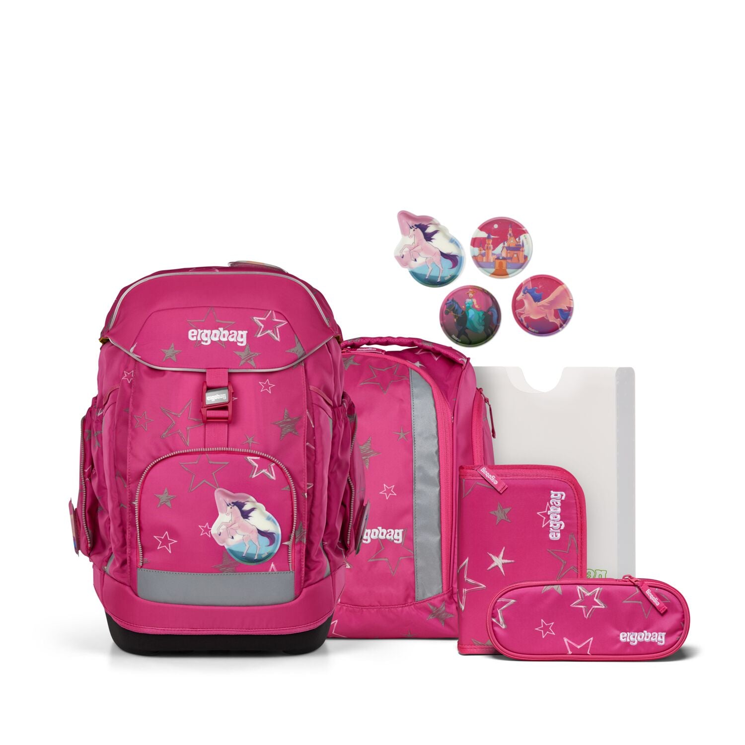 Ergobag Maxi Schulrucksack Set 6tlg. SternzauBär REFLEX