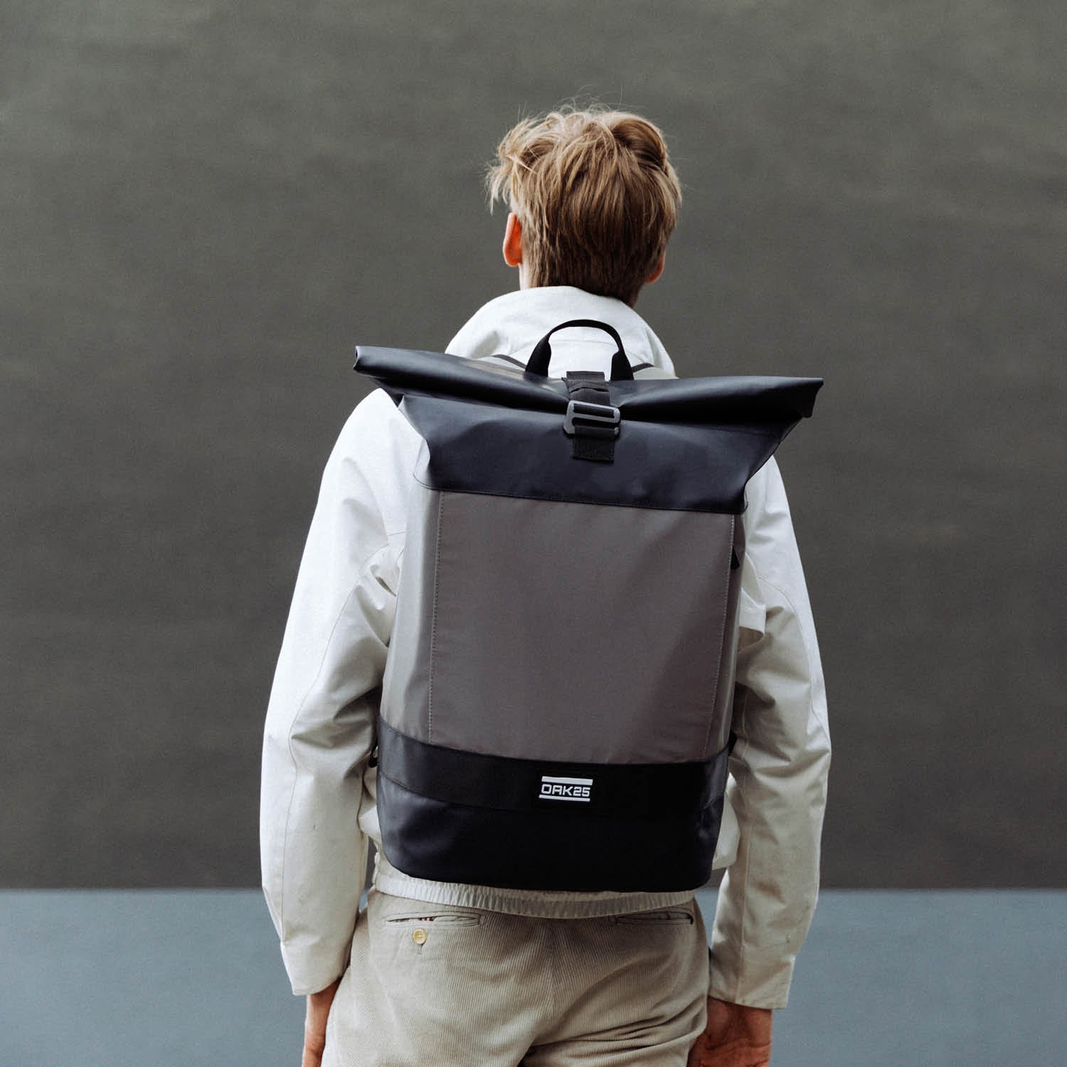 Oak25 Rucksack Reflective Rolltop Black