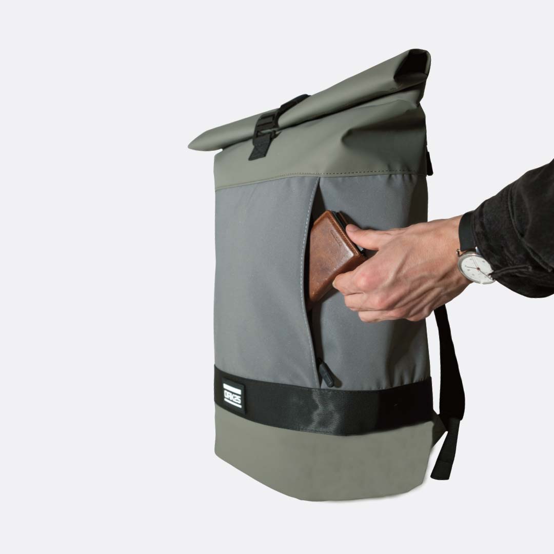 Oak25 Rucksack Reflective Rolltop Olive