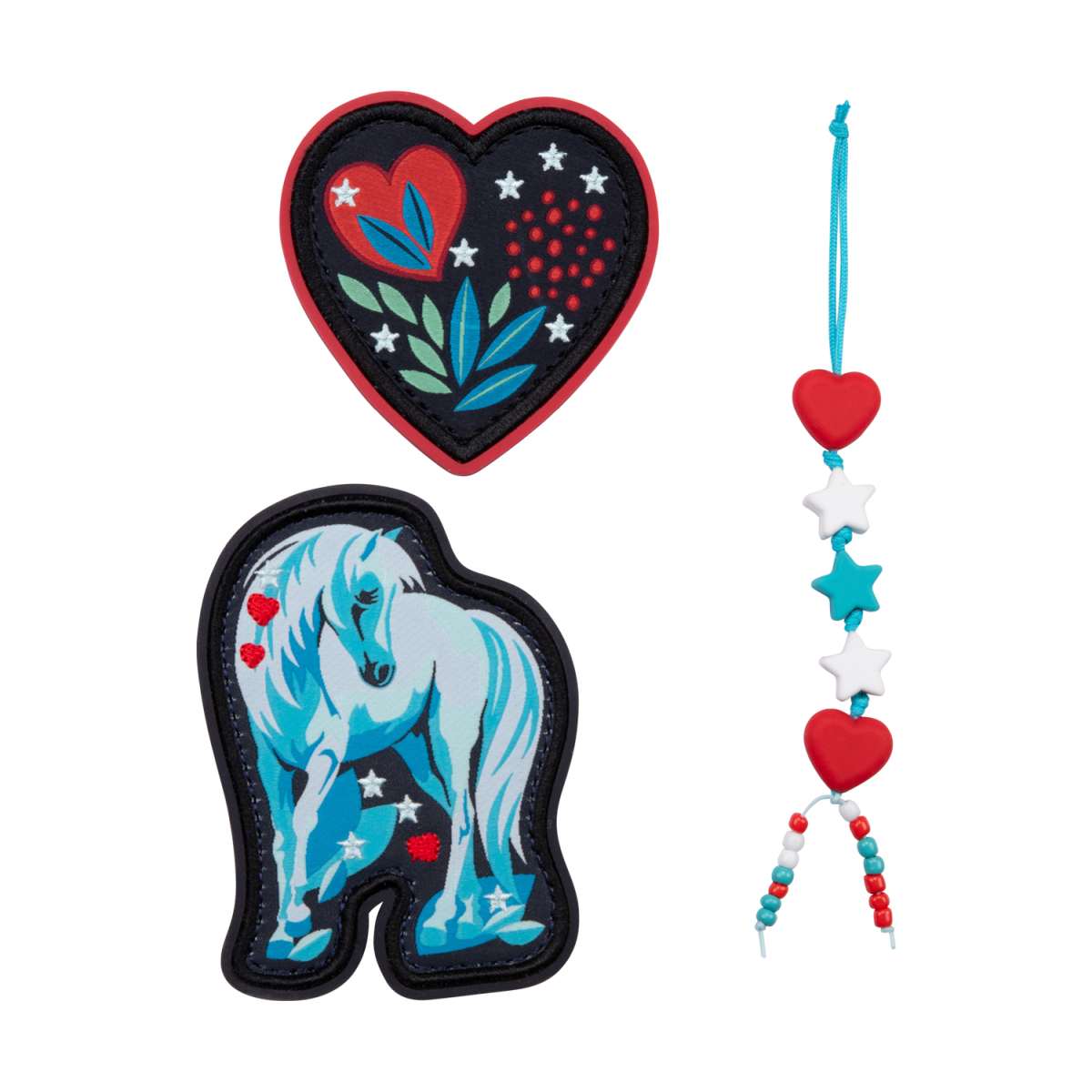 Scout Alpha LED Schulranzen-Set 4tlg. White Unicorn