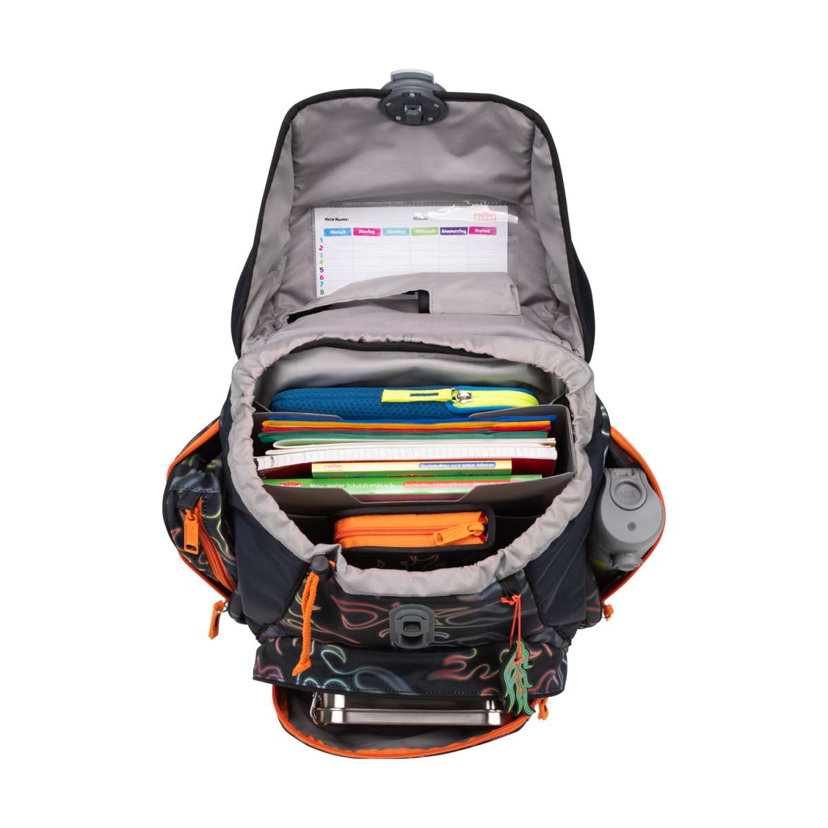 Scout Alpha Safety Light Schulranzen-Set 4tlg. Flames