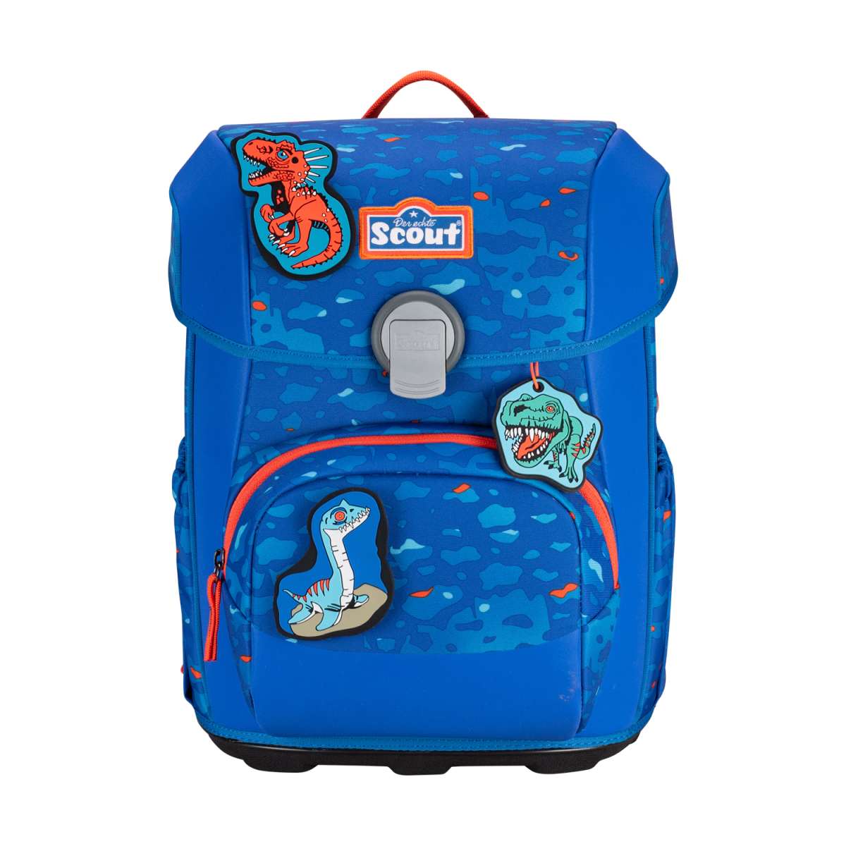 Scout Neo Superflash Schulranzenset 4tlg. Blue Dino